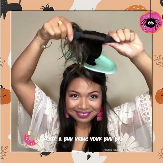 PONY-O Ponytail Holders: 🍩 The sweetest Halloween bun ever 🎃✨