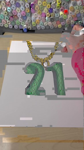 Drawing a Gold Chain Tutorial