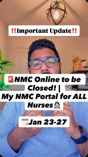 Yadukrishna BaijuKala -MNC on Instagram: "🚨NMC Online to be Closed! | My NMC Portal for ALL Nurses ⚠️ Starting NMC? Paying Fees? Revalidation Due? WATCH THIS! The NMC Online account is now replaced by the My NMC Portal, and this change affects every nurse 👇 This video is for: ✅ Nurses starting NMC registration ✅ Nurses paying 1st stage or 2nd stage NMC fees ✅ NMC PIN holders ✅ Nurses due for revalidation ✅ Nurses who already set up Direct Debit with NMC ⚠️ If you don’t understand how this port