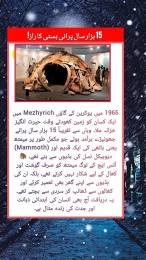 15,000-Year-Old Houses Built from Mammoth Bones 🦣 | Ice Age Discovery #facts #history