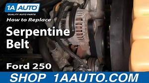 How to Replace Serpentine Belt 2003-11 Ford F250 Super Duty Truck