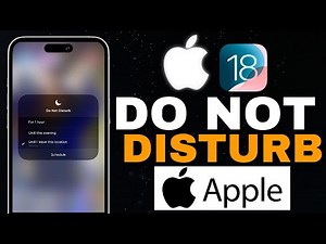 iOS 18: How to Enable Disable Do Not Disturb Mode on iPhone