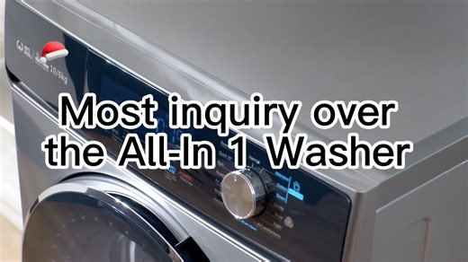 Heat Pump Washer Machine Front Loading Washing Machine with Dryer 8 Kg 10kg PVC Customized Stainless Steel Convenient Automatic