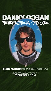 ¡Llega el Reflexa Tour! 🎶🔥 Danny Ocean regresa a PR 🇵🇷 el 14 de marzo al Coca-Cola Music Hall. ¡No te quedes fuera! Consigue tus boletos ya en Ticketera.com! 🎟️ | No Limit Entertainment