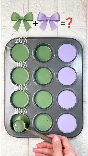 colorpalette/ Green × Lilac Color Blend | 4 Unique Pastel Mixes#colormixing #colormix #colorpalette