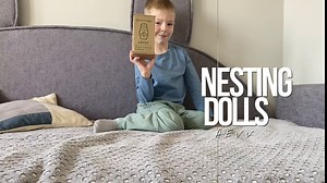 AEVVV Snow Maiden Nesting Dolls Set of 7 pcs - Wooden Christmas Nesting Dolls - Winter Decor - Christmas Decorations - Christmas Ornaments