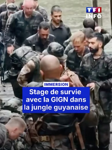 🫡🪖 Ignacio Bornacin accompagne les équipes du GIGN pour un stage de survie dans la jungle guyanaise. Au programme : entraînement physique et exercice militaire.