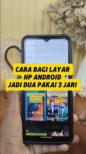 How to Split an Android Phone Screen in Two Using 3 Fingers - Mobile Phone Tutorial
