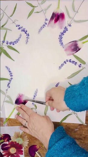押し花のウェルカムボード作り #若林佳子 #押し花 #結婚準備