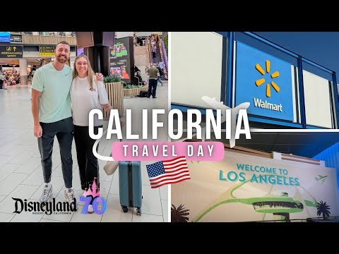 California Travel Day Vlog ✈️🇺🇸London Gatwick to LAX | Disneyland, Walmart shopping & Alamo Car Hire