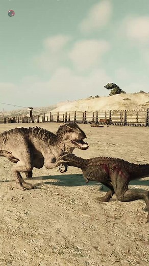 Indominus Rex vs Carnotaurus in Jurassic World Evolution 2 Dominion Malta