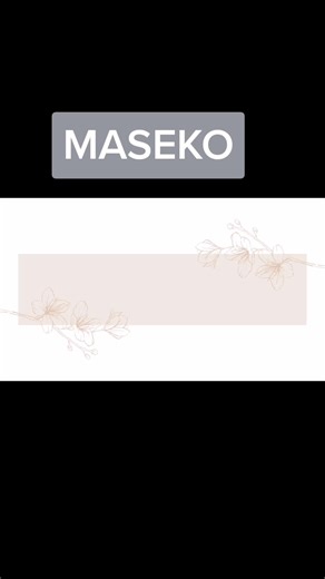 Maseko Clan Names and Praises - Subscribe on Nomcebo The POET Youtube Channel