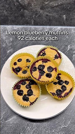 Lemon blueberry muffins 92 calories each