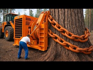 Inside Extreme Logging Machines Cutting Mega-Sized Trees (Full Process)