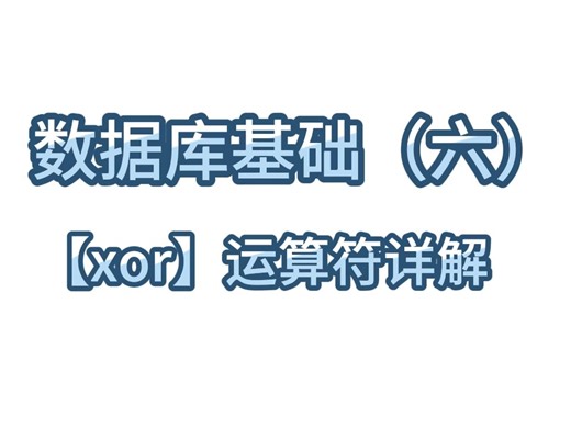 【xor】运算符讲解
