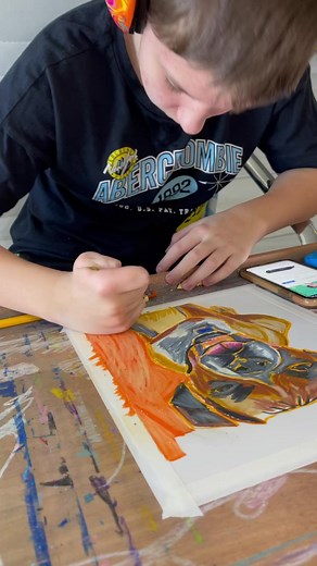 24K views · 589 reactions | Calling all boxer dog lovers! Check out Viktor's stunning boxer portrait artwork. Be amazed and let us know what you think. Don't miss out, order yours now at vichysart.com #autism #boxer #boxerdog #vichysart | Vichy’s art | Facebook