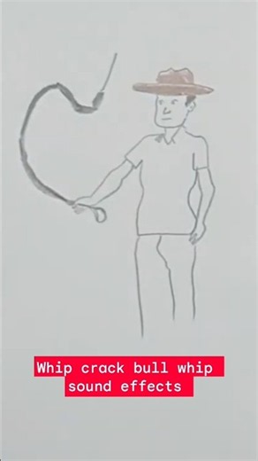whip crack bull whip sound Effects with drawing #whip #crack #bull #whip #drawing #soundeffects