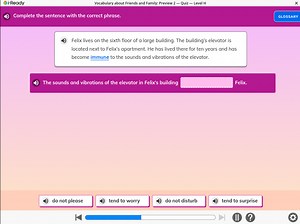 i-ReadyVocabulary about Friends and Family: Preview 2 - Quiz -... | Filo