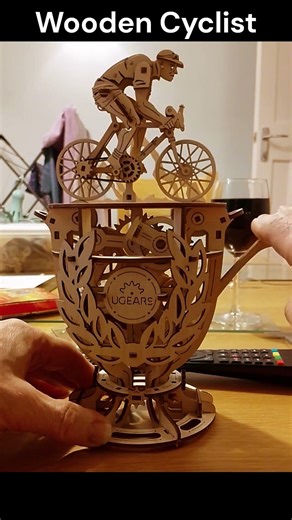 Completed Wooden Automaton Cyclist