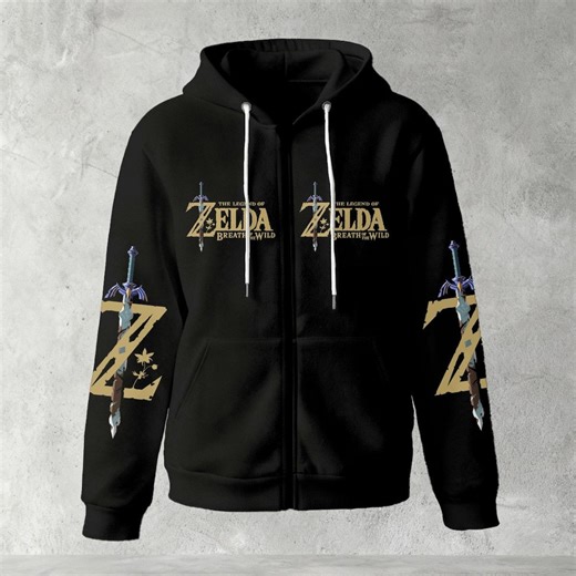 Zelda Breath of the Wild Zip up Hoodie, Botw Logo Jacket, Decayed Master Sword Sleeve, Nintendo Switch Gamer Gift, Unisex Sweatshirt - Etsy Canada