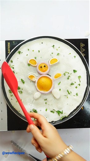 Turn Boring Breakfast into Fun! Easy Rabbit Dosa Recipe 🐰✨#RabbitDosa #BunnyDosa