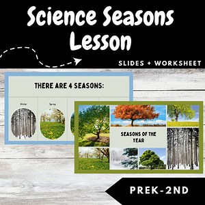 Seasons of the Year Science Lesson | 30 Interactive Slides, Games, Printables