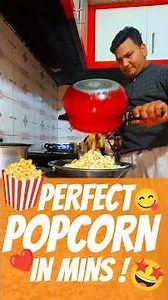 "Perfect Popcorn Recipe at Home | Crunchy Butter & Masala Popcorn | Quick 5-Minute Snack" #cooking