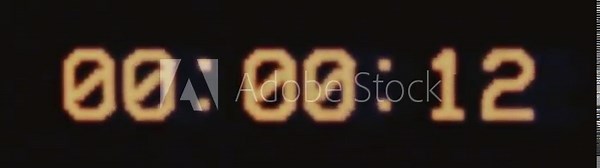 VHS timecode. VHS effect on old black screen with Timecode. VHS effect, noise and artifacts, glitches from an old tape.