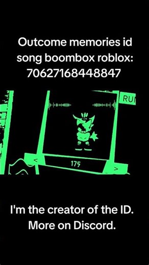 Outcome memories id song boombox roblox #roblox #роблокс #boombox #outcomememories #sonic #exe #song