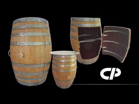 Make a Wine Barrel Storage Table