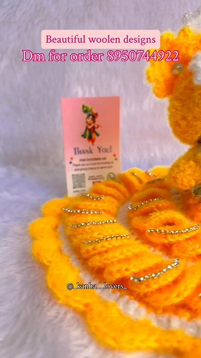 Dm for order beautiful woolen designs available in all sizes #dmfororder #instagram #viral #trending #likesforfollow #kanhaji #likeforfollow #bestquality | Kanha Lovers