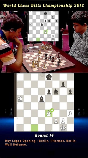 204K views · 1.5K reactions | Look at the game | Sergey Karjakin Vs Magnus Carlsen | Event : World Chess Blitz Championship 2012 | Round 14. * Ruy López Opening : Berlin, l'Hermet, Berlin Wall Defense. * Location : Astana, Kazakhstan. * Time Control : ⏳3+2. #chess #sergeykarjakin #magnuscarlsen #fyp | Ardilongg | Facebook