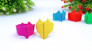 3.8K views · 41 reactions | Paper Ring Making Easy | Origami Heart Ring | How To Make a Paper Heart Ring #ValentinesDayRing #PaperHeartRing #RingHeart | Entertaining Arts | Facebook