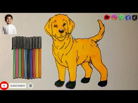 Easy Dog Drawing 🐶 Step by Step for Beginners | Simple Sketch