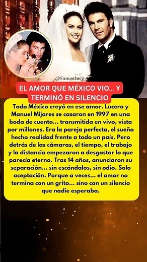 LUCERO Y MIJARES: LA BODA QUE MÉXICO AMÓ… Y EL FINAL QUE NADIE ESPERABA