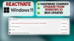 Windows 11 Activation Fix | After BIOS Update & Hardware Change | 2024 (0xC004F211)