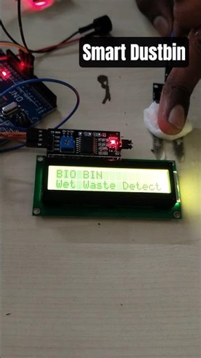 Smart Dustbin #arduino #arduinoprojects#iot #ultrasonicsensor#moisturesensor, #projects#ieeeprojects