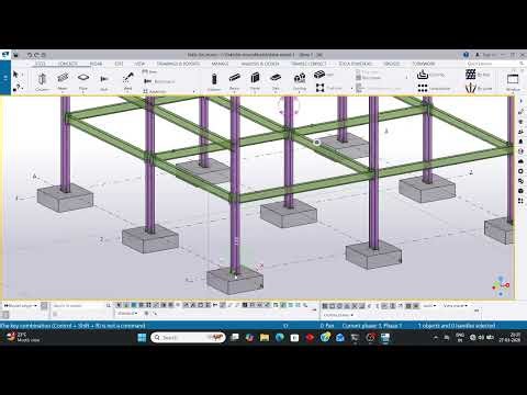 Small Steel Structure in Tekla | Practice Model