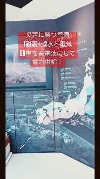 災害に勝つ準備1耐震化2水と電気EV車を蓄電池にする