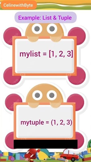 #list # tuple # python #coding #shorts #treding #animation #computereducation