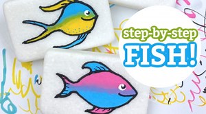 Easy Fish Painting for Beginners with Paint Pens