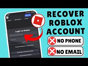 🎮 How To Recover Your Roblox Account WITHOUT Email or Phone Number (2025 Guide)