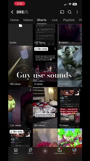 Guy use sounds