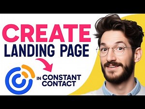 How to CREATE A LANDING PAGE in CONSTANT CONTACT (Step by Step) 2025