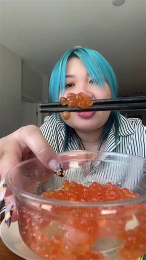 It looks like fish boba but it is actually ikura