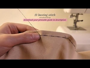 How to sew #1 basting stitch - including how to start , how to end & start again 🫶