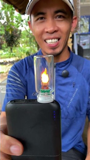 USB LED lamp with dancing flame effect, portable, 5 volt yellow light, 2700 K, 0.2 watt power