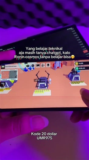 Tutor ada di Youtube Tutorial Ronin Cosmos bisa ditonton sampai habis #gameronincosmos