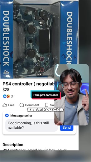 Did you notice what was wrong with this ps4 controller? 😂 #tech #playstation #scam #gaming