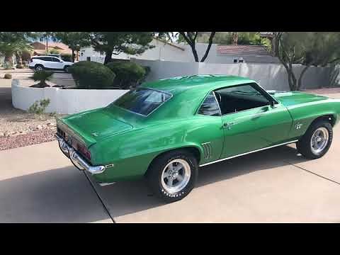 1969 Camaro SS L78 375 Horsepower idling